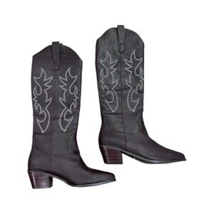 Billini Urson Dark Brown Western Cowboy Boots Women Size 10